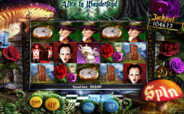 Play casino games such as Alice in Wonderland at WinADayCasino.eu!