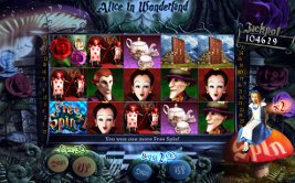 Play casino games such as Alice In Wonderland at WinADayCasino.eu!