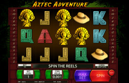 Play casino games such as Aztec Adventure at WinADayCasino.eu!