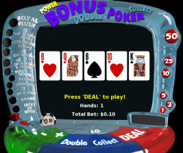 Play Bonus Video Poker and other casino games at Win A Day Casino!