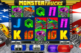 Play casino games such as Monster Trucks at WinADayCasino.eu!