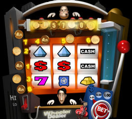 Play no download casino games such as Wheeler Dealer only at Win A Day Casino!