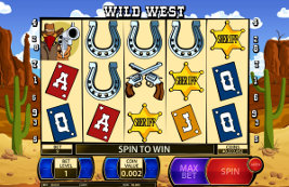 Play casino games such as Wild West at WinADayCasino.eu!