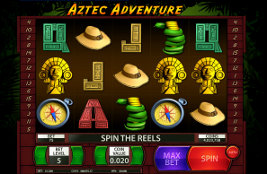 Play casino games such as Aztec Adventure at WinADayCasino.eu!