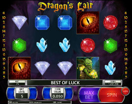 Play casino games such as Dragons' Lair at WinADayCasino.eu!