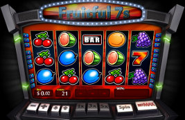 Play Fruitful 7s slot machine and other casino games at Win A Day Casino!