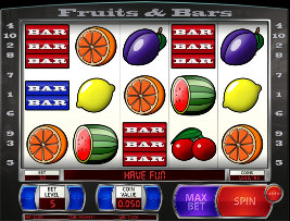 Play casino games such as Fruits And Bars at WinADayCasino.eu!