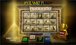 Play Pyramid Plunder online slot machine and other casino games at Win A Day Casino!