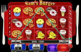 Play casino games such as Sam's Burger at WinADayCasino.eu!