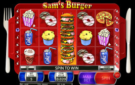 Play casino games such as Sam's Burger at WinADayCasino.eu!