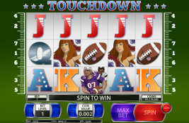 Play casino games such as Touchdown at WinADayCasino.eu!