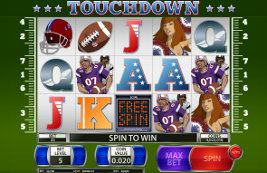 Play casino games such as Touchdown at WinADayCasino.eu!