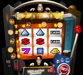 Play Wheeler Dealer progressive slot machine and other casino games at Win A Day Casino!